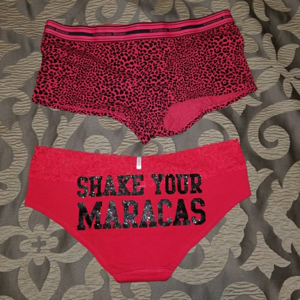 New! Victoria's Secret Cheetah Boy Shorts Large